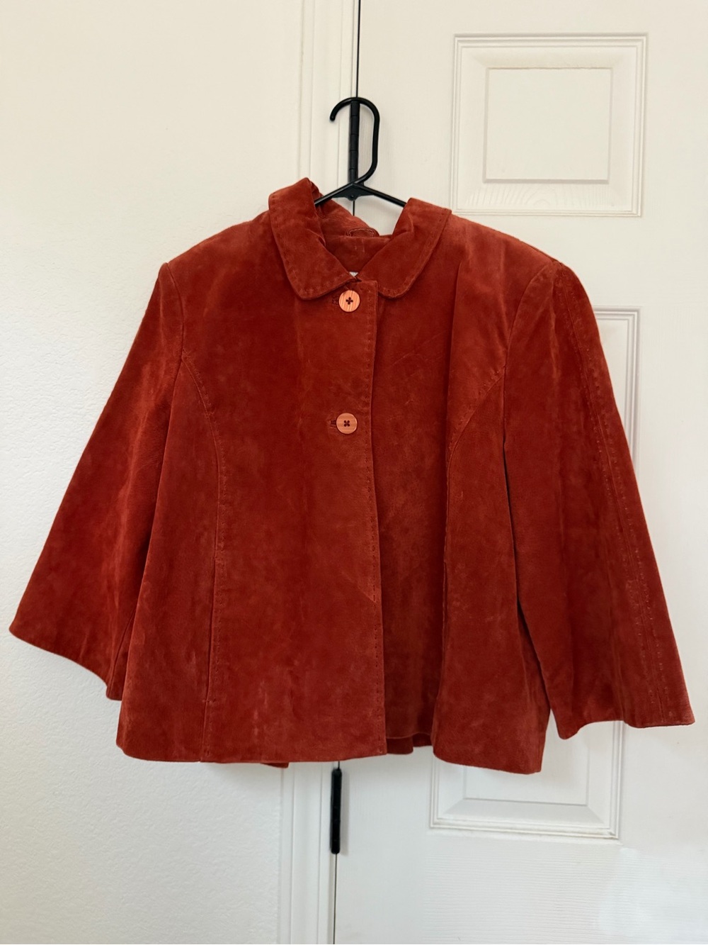 Coldwater creek Women's Rust Suede Short Coat